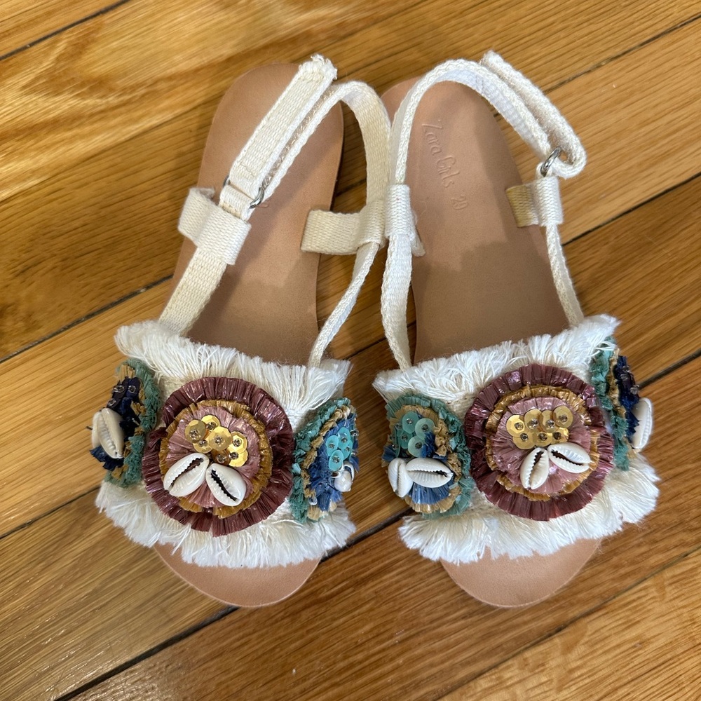 Zara Girls sandal. Size 11.5